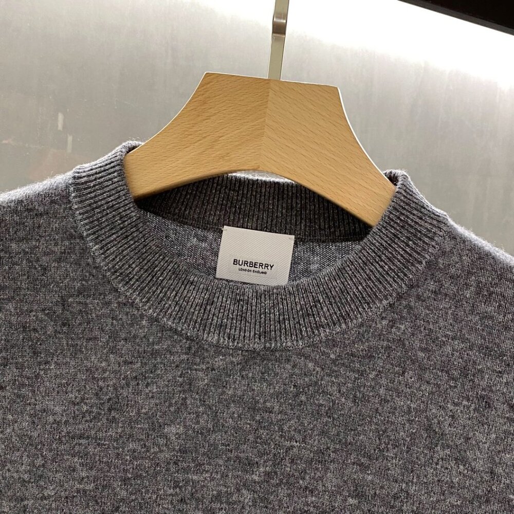 Burberry Gray Classical Pattern Sweaters - image 5